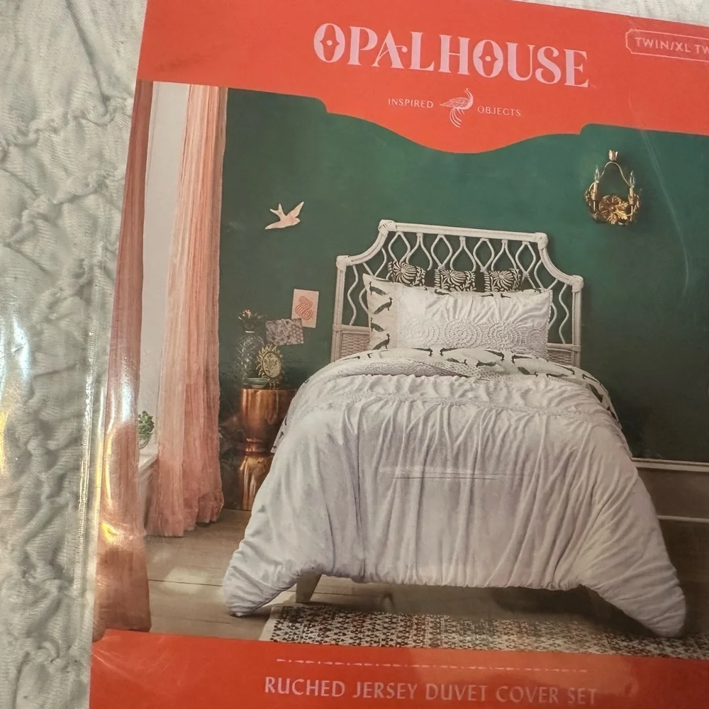 New Opalhouse ruched duver cover set
